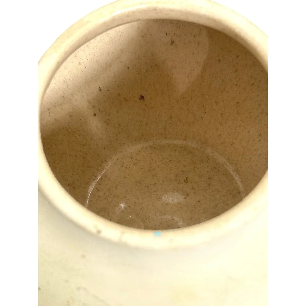 Vintage Nemadji USA Pottery Swirl Glaze Native‎ American Earth Tones Green Gold